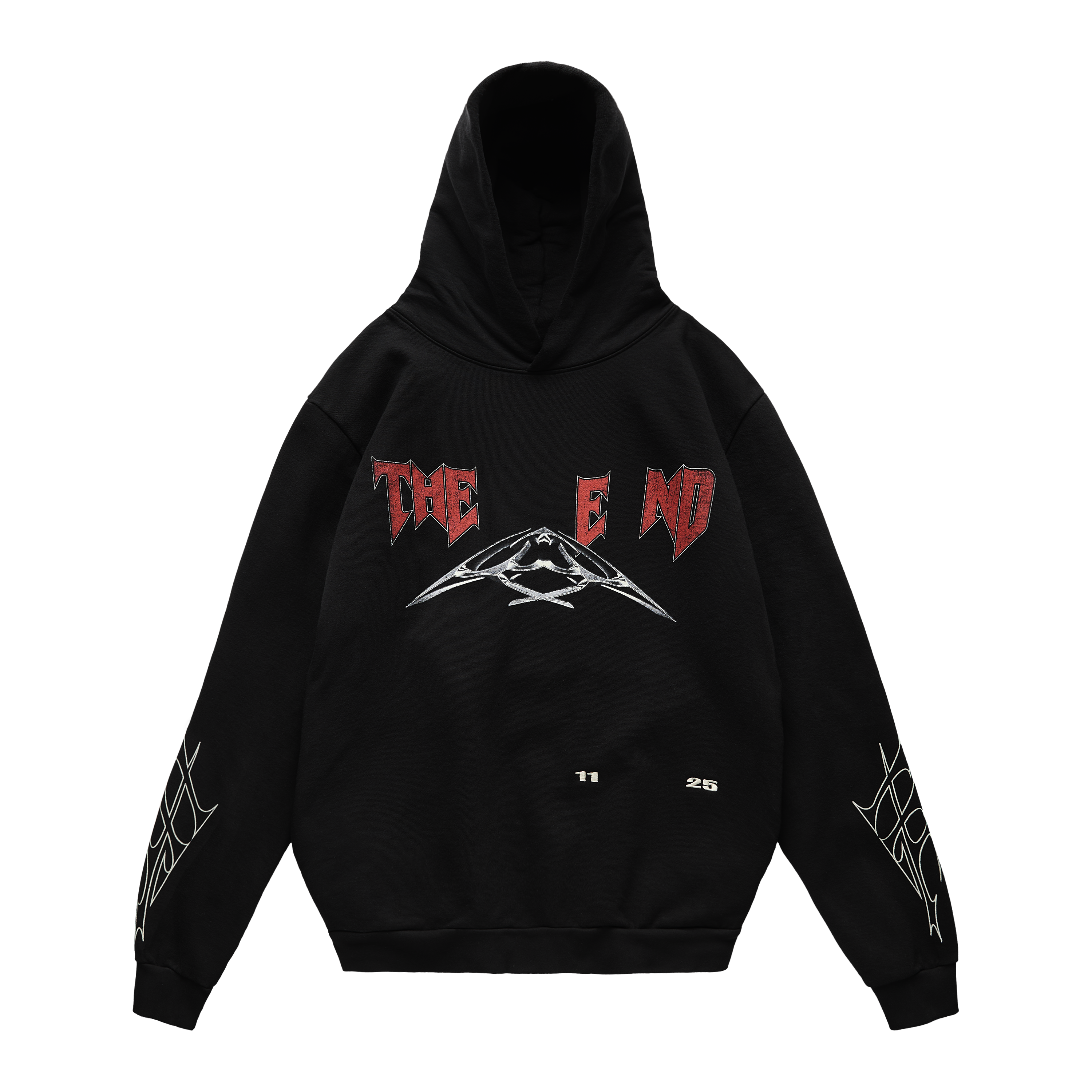 The End pullover hoodie épais