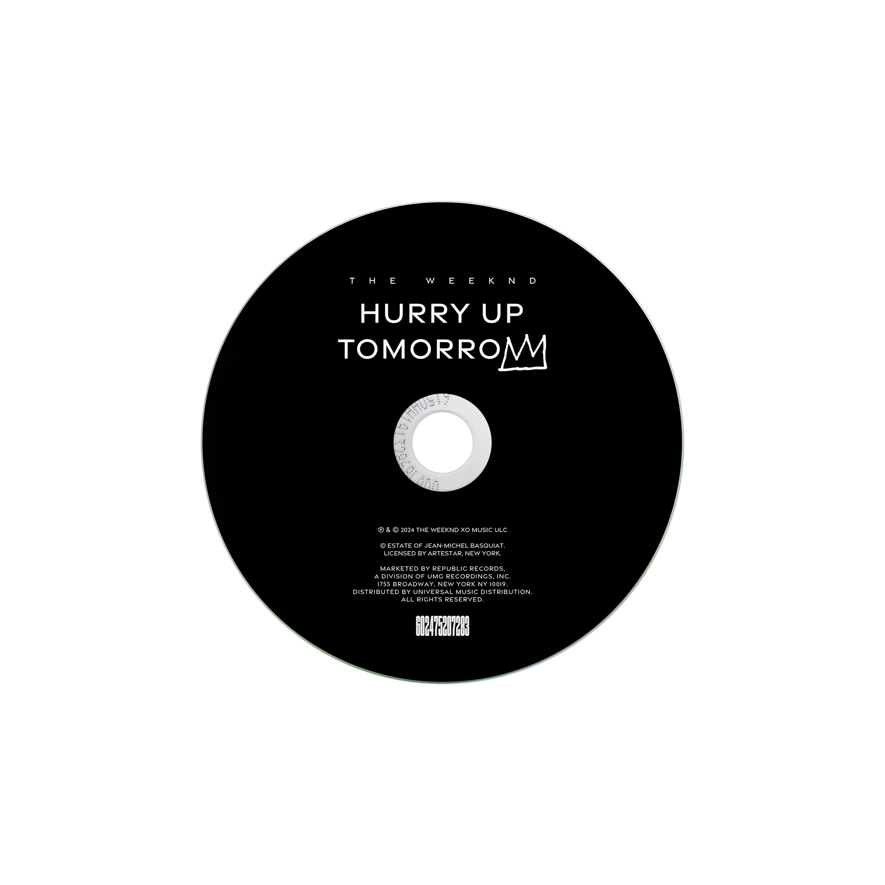 The Weeknd x Basquiat ‘Hurry Up Tomorrow’ Edition Collector CD + Carte Dédicacée