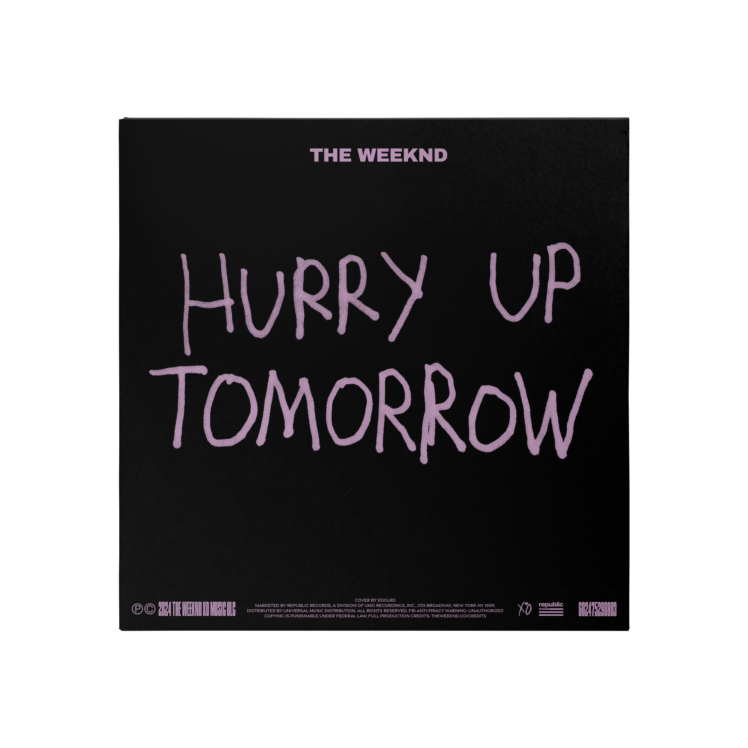 The Weeknd x Harmony Korine for EDGLRD ‘Hurry Up Tomorrow’ Vinyle Edition Collector