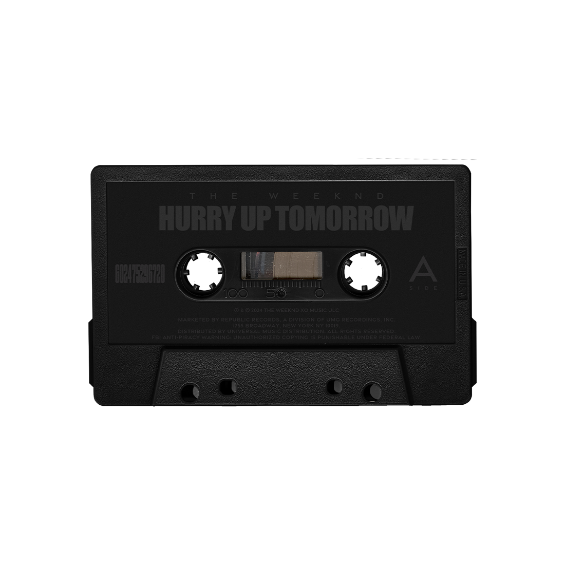 THE WEEKND 'HURRY UP TOMORROW' COLLECTOR'S EDITION (FIRST PRESSING CASSETTE)